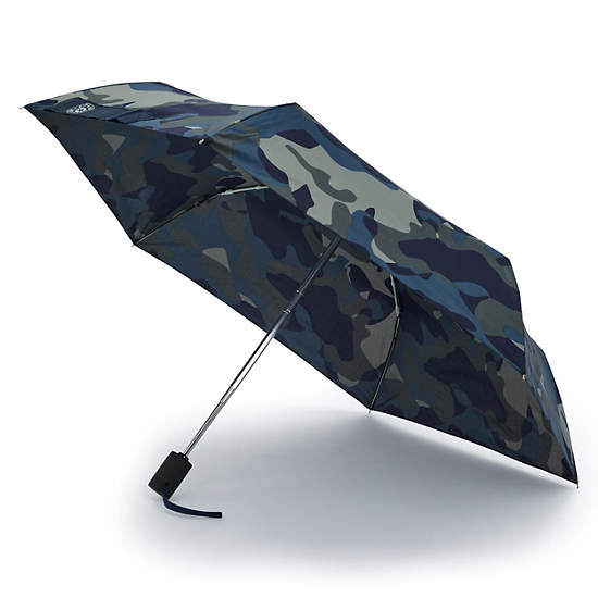 Kipling New Printed Umbrella Auto Open Accessories Grå Camo | DK 1711EB